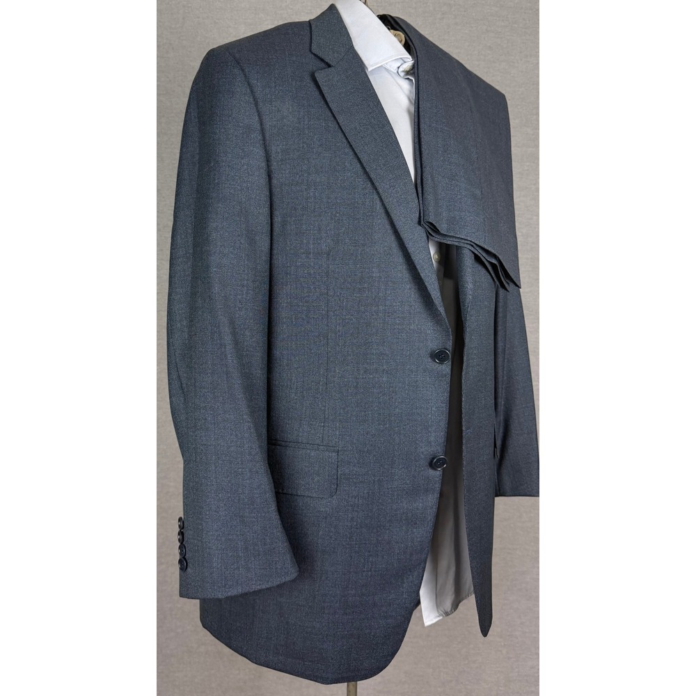 Canali Saks Fifth Avenue Mens 44R Suit 2 Piece Wool Grey Italy 36x29.5 14226/45